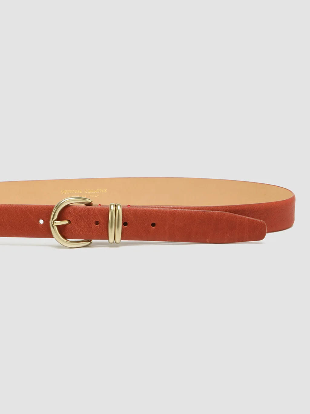 Women Officine Creative OC STRIP 46 - Red Leather Belt