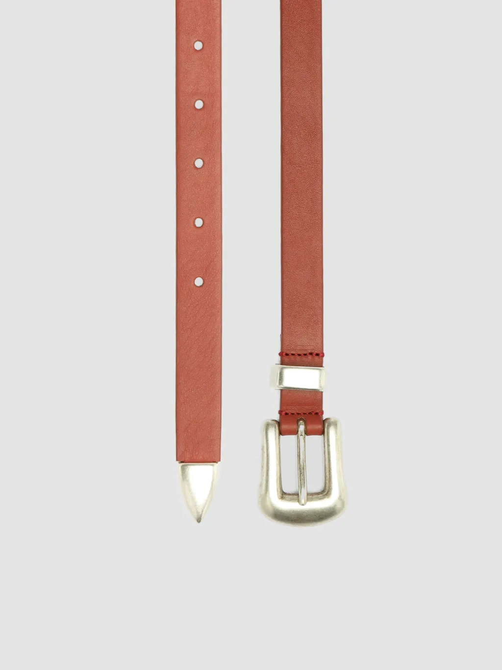 Women Officine Creative OC STRIP 066 - Red Nappa Leather Belt