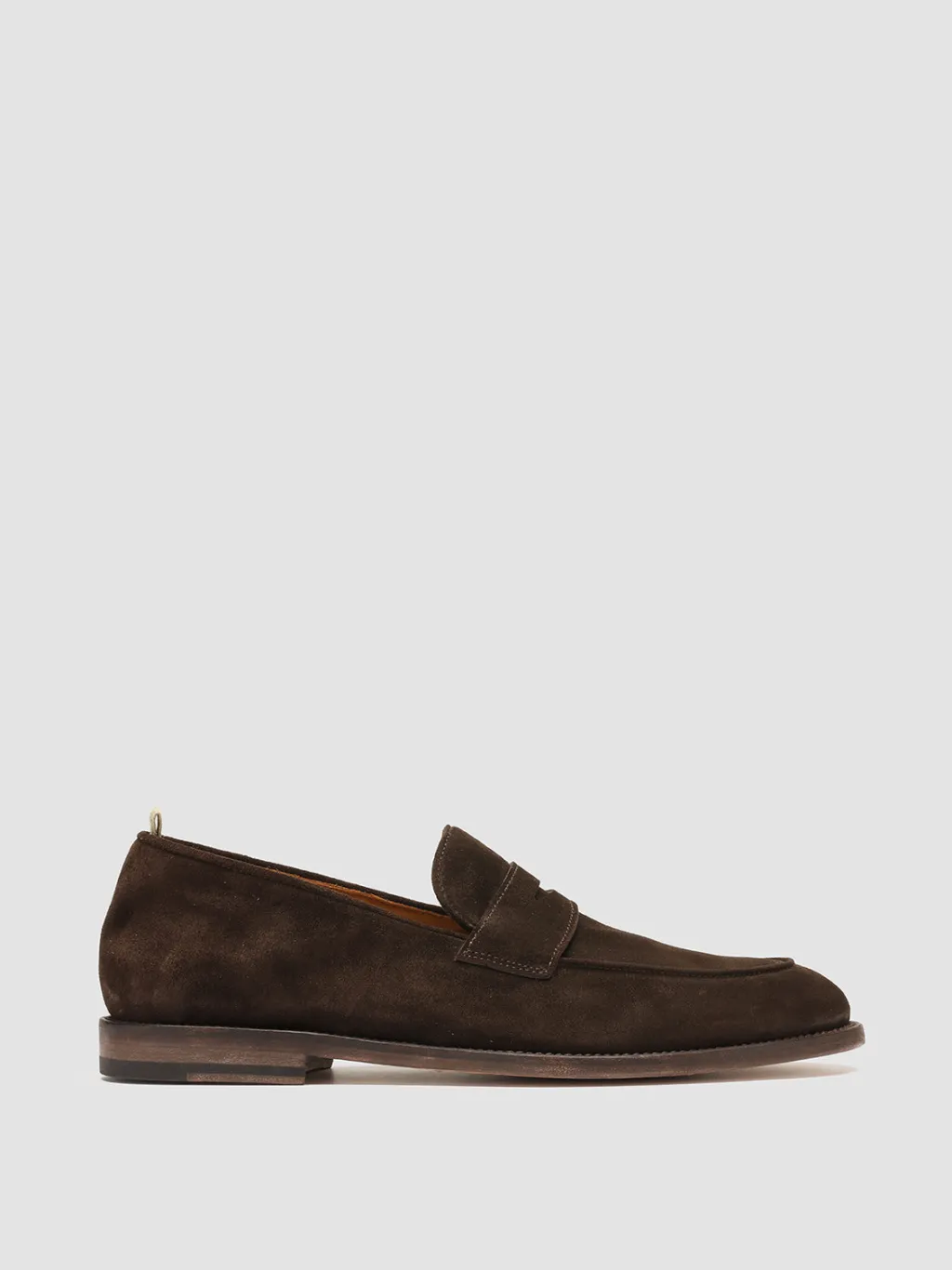 Officine Creative OPERA 001 - Brown Suede Penny Loafers