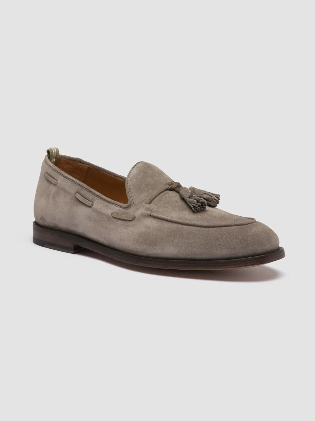 Officine Creative OPERA 002 - Taupe Suede Tassel Loafers