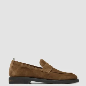 Officine Creative OPERA FLEXI 101 - Brown Suede Penny Loafers
