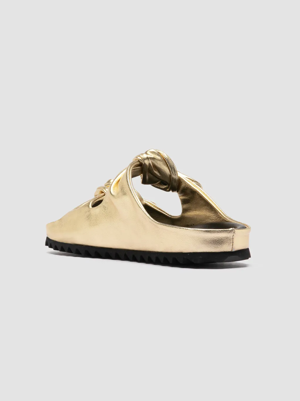 Women Officine Creative PELAGIE 010 - Gold Leather Slide Sandals