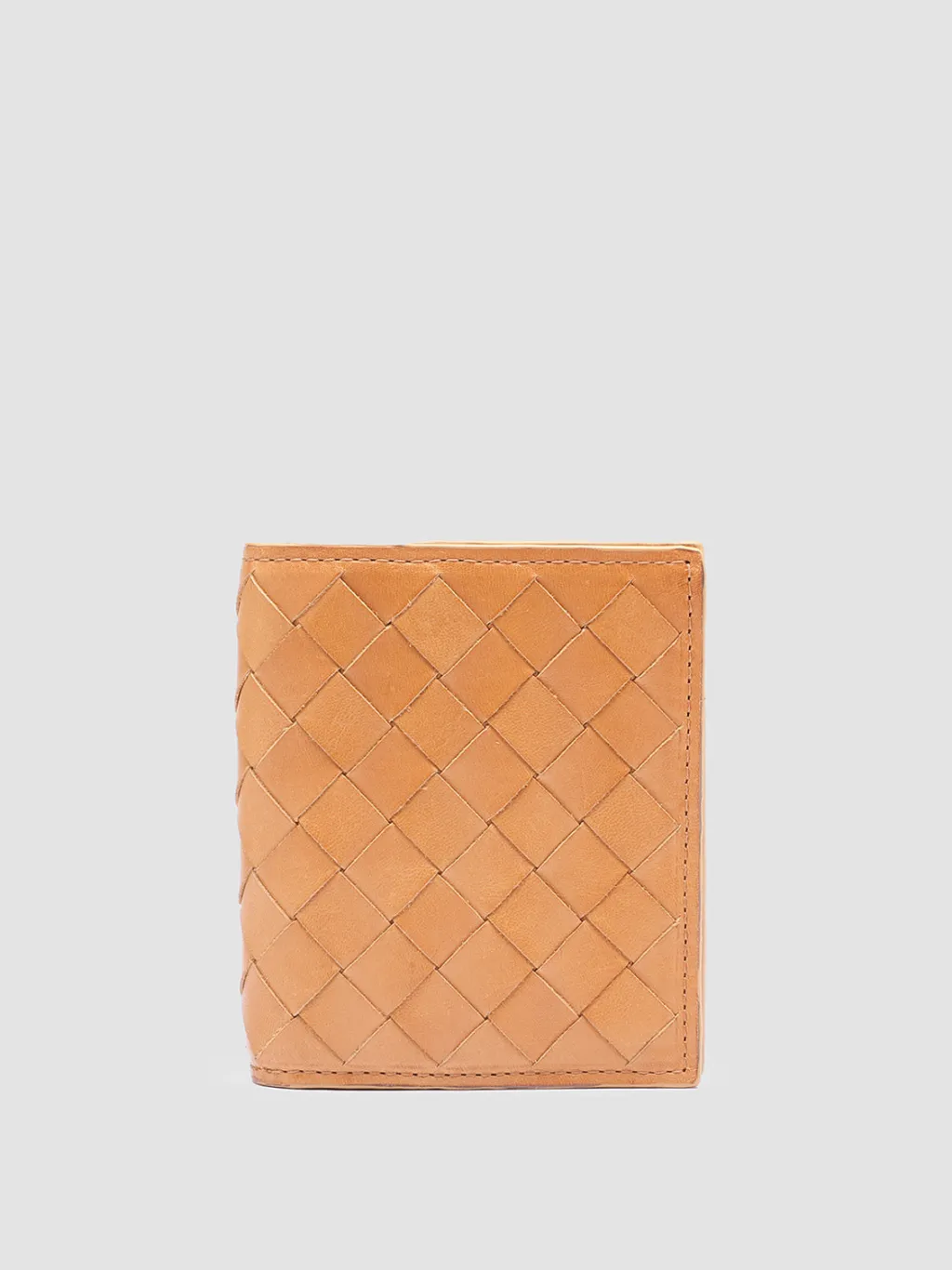 Women Officine Creative POCHE 111 - Brown Woven Leather Bifold Wallet