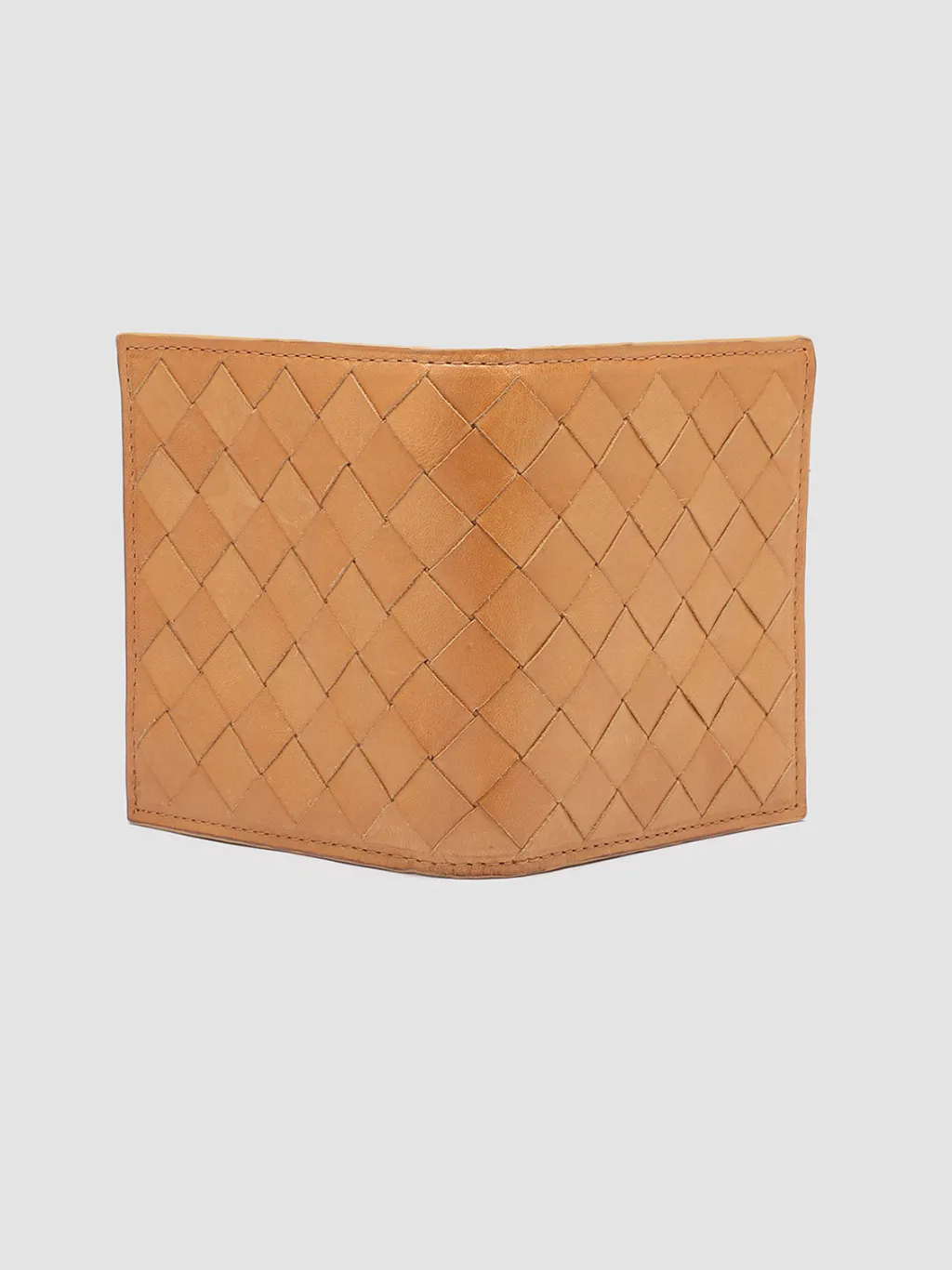 Women Officine Creative POCHE 111 - Brown Woven Leather Bifold Wallet