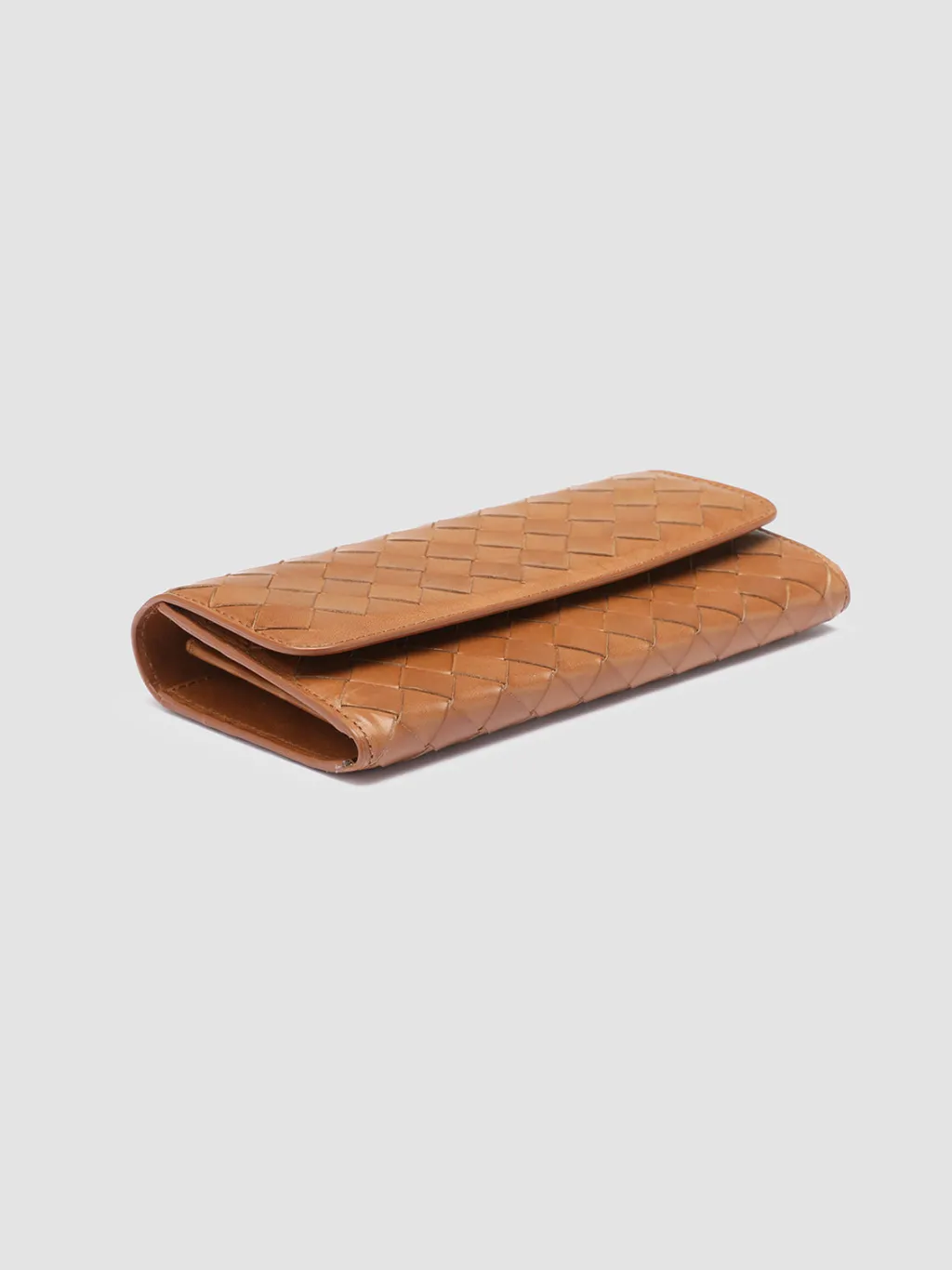 Women Officine Creative POCHE 109 - Brown Woven Leather Wallet