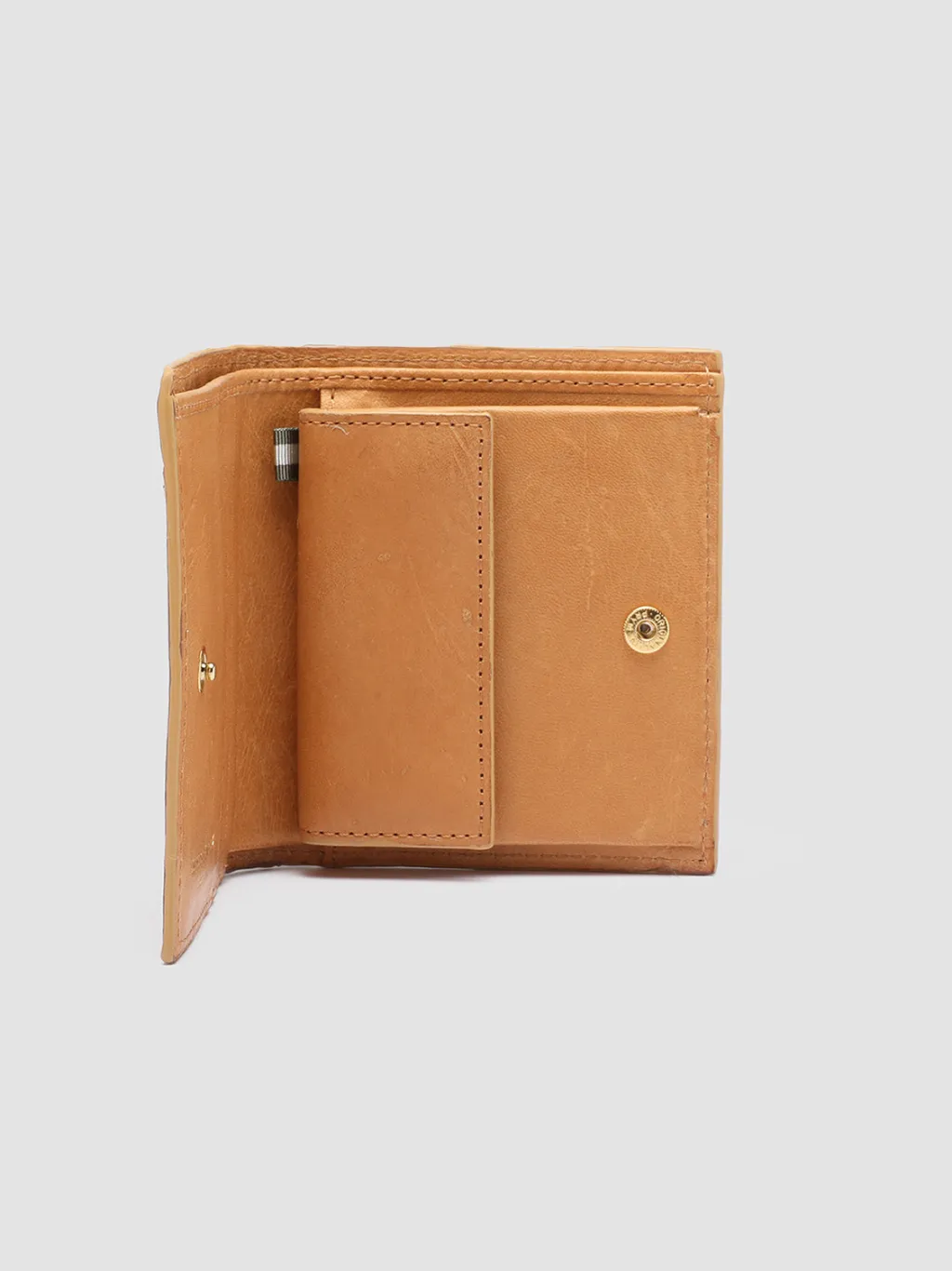 Women Officine Creative POCHE 111 - Brown Woven Leather Bifold Wallet
