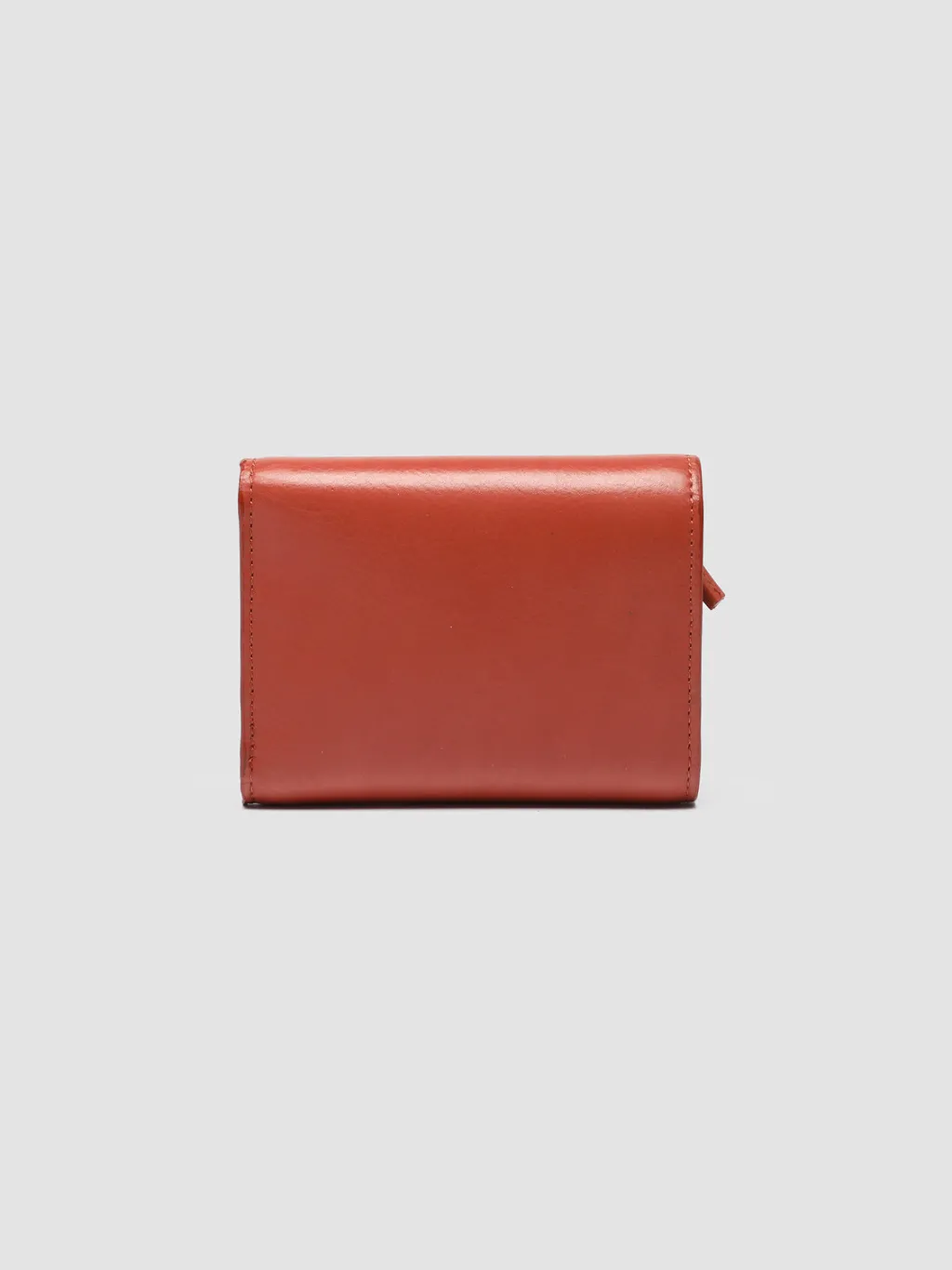 Women Officine Creative POCHE 10 - Red Nappa Leather Trifold Wallet