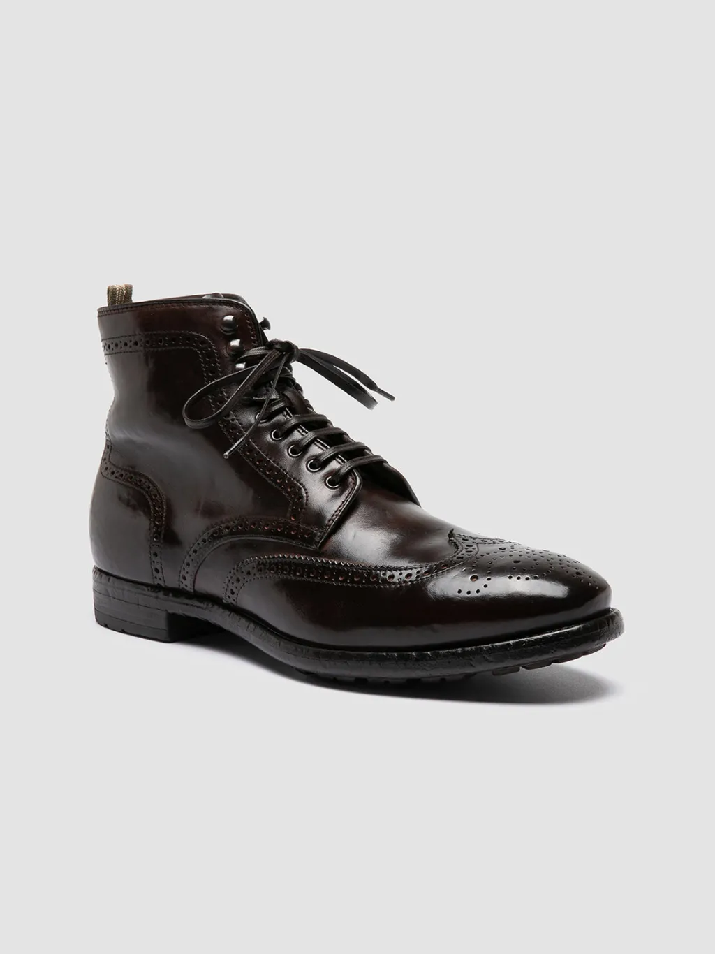 Officine Creative PRINCE 612 - Brown Leather Ankle Boots
