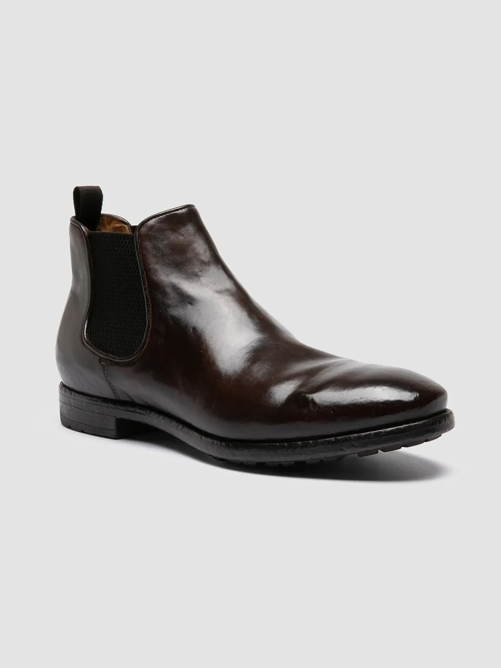 Officine Creative PRINCE 617 - Brown Leather Chealsea Boots