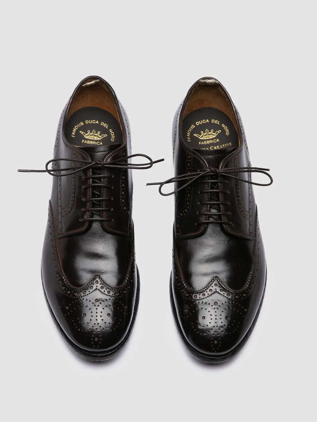 Officine Creative PRINCE 609 - Brown Leather Derby Shoes