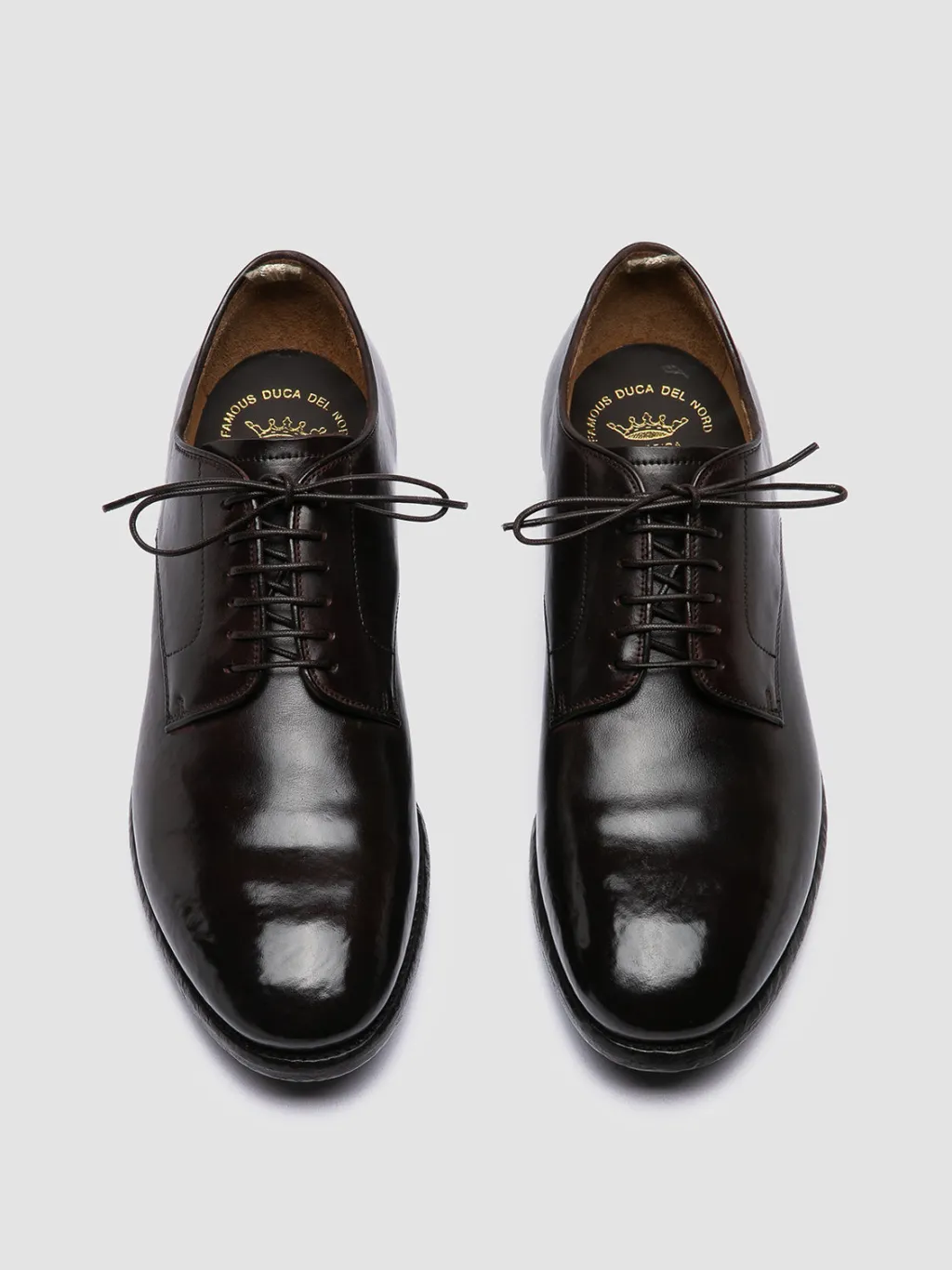 Officine Creative PRINCE 606 - Brown Leather Derby Shoes