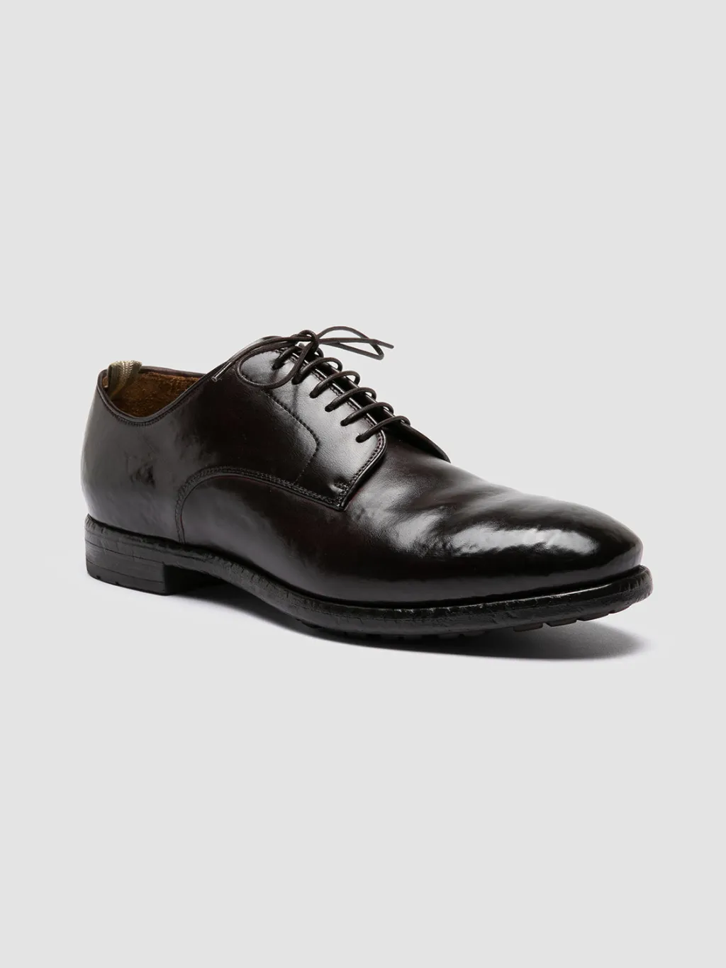 Officine Creative PRINCE 606 - Brown Leather Derby Shoes