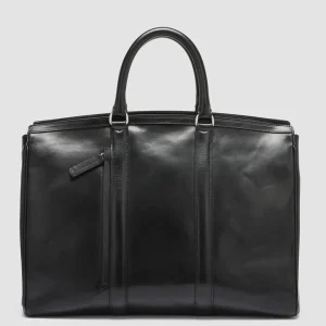 Officine Creative QUENTIN 009 - Black Leather Bag