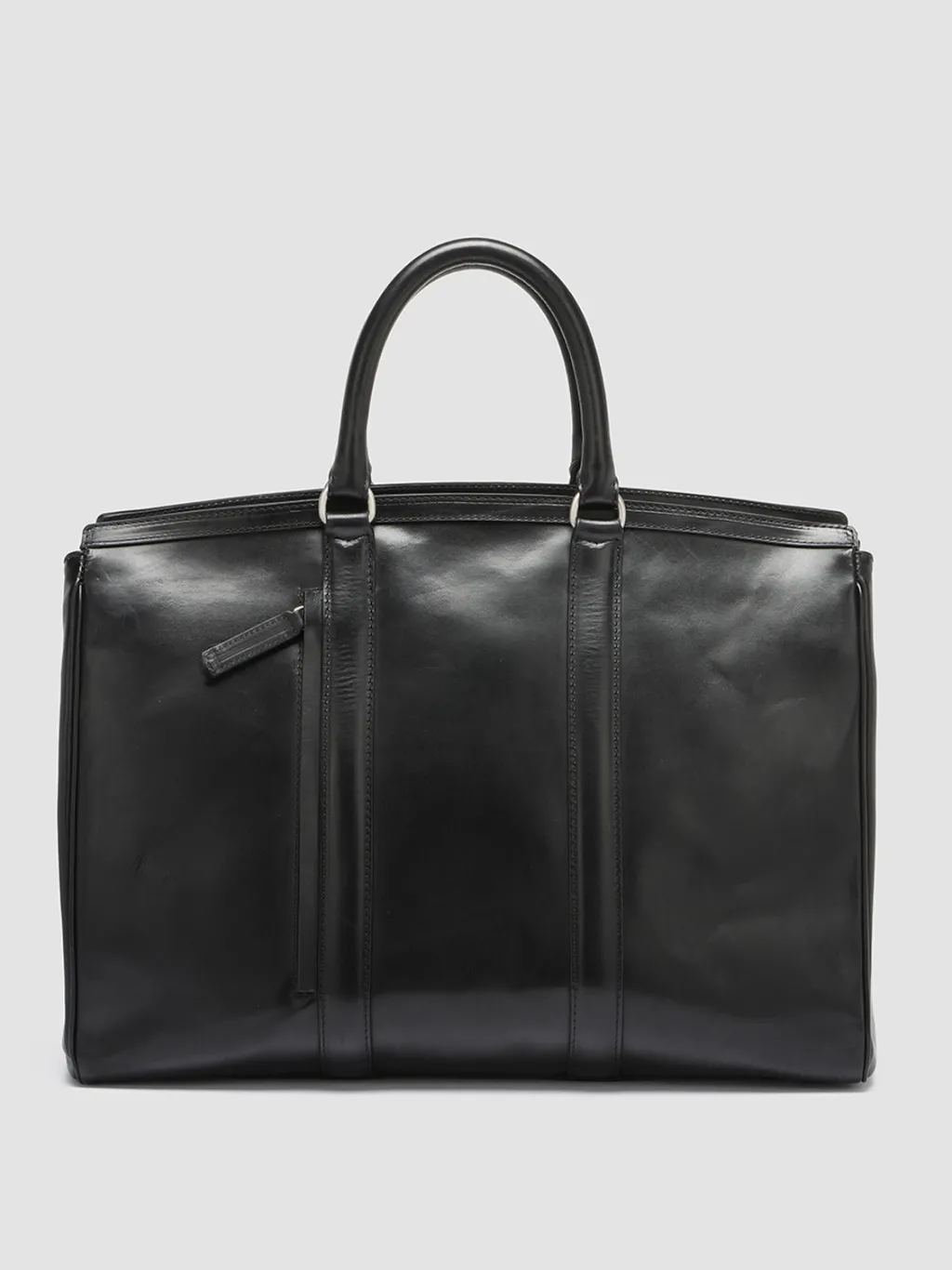 Officine Creative QUENTIN 009 - Black Leather Bag