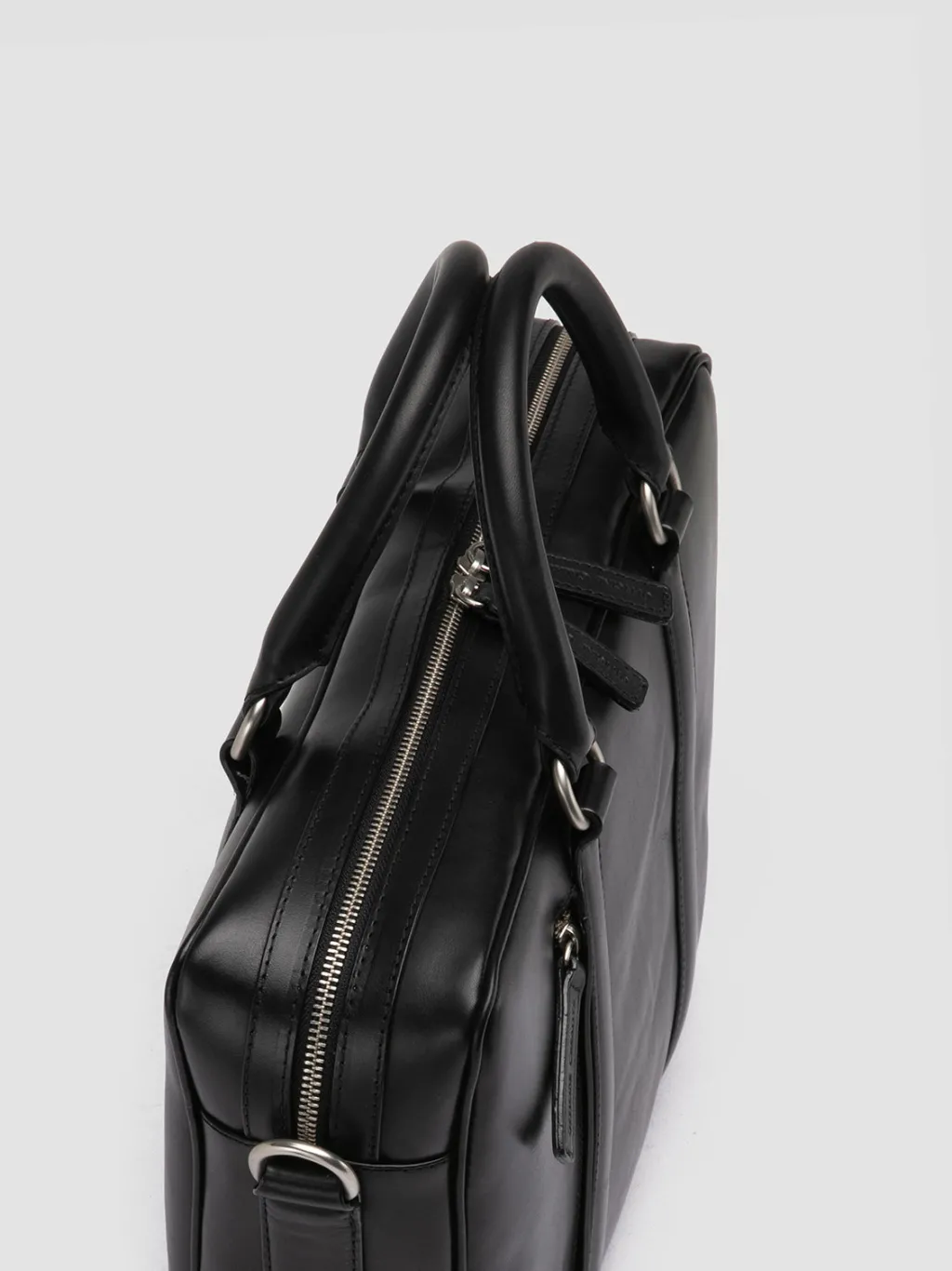 Officine Creative QUENTIN 010 - Black Leather Bag