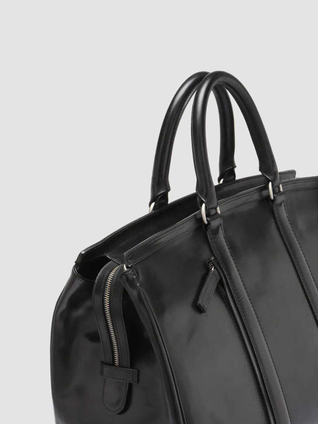 Officine Creative QUENTIN 009 - Black Leather Bag