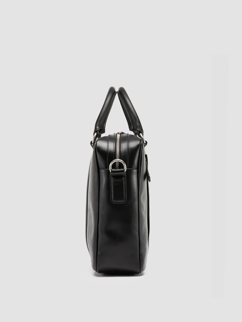 Officine Creative QUENTIN 010 - Black Leather Bag