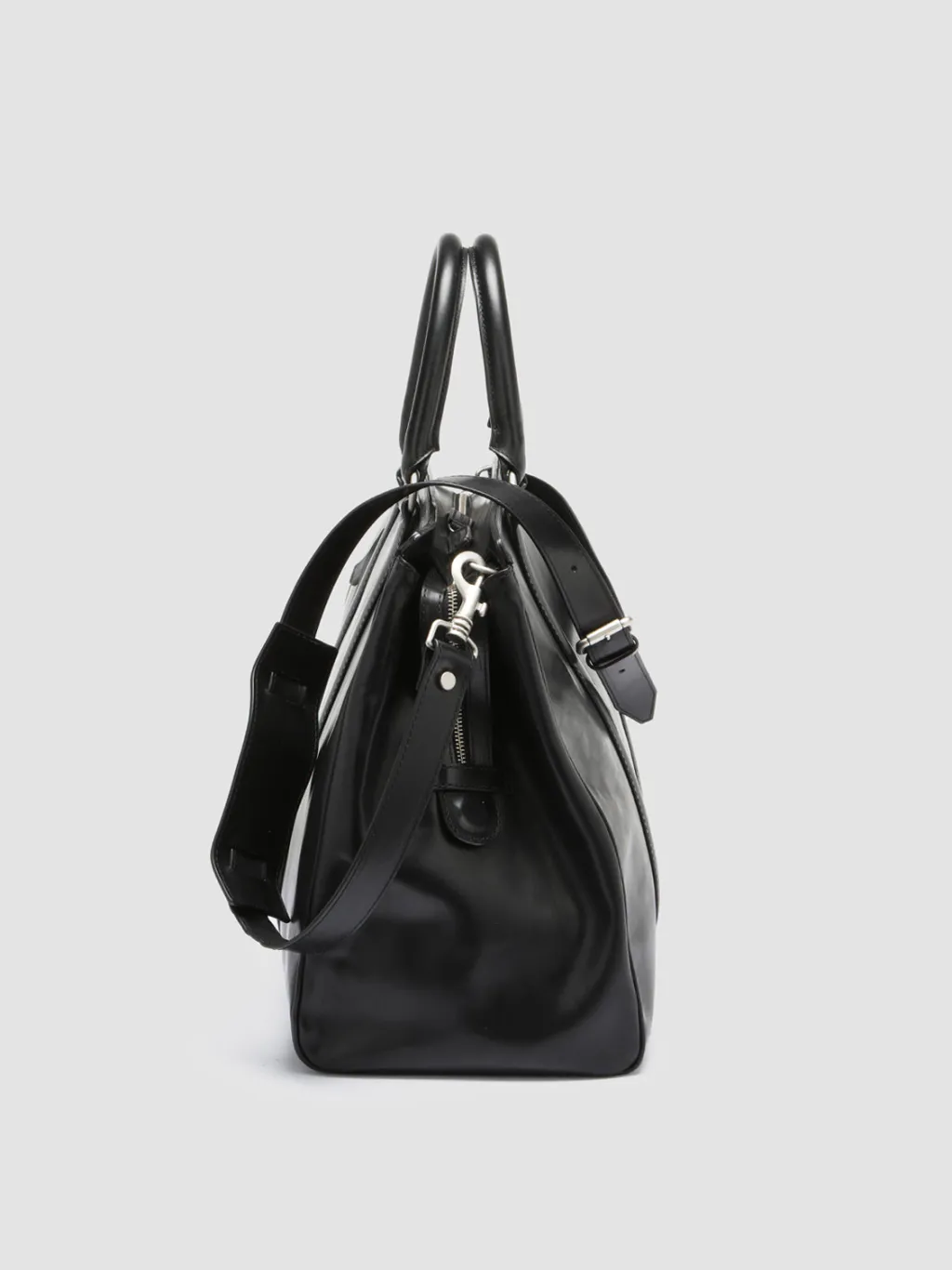 Officine Creative QUENTIN 009 - Black Leather Bag
