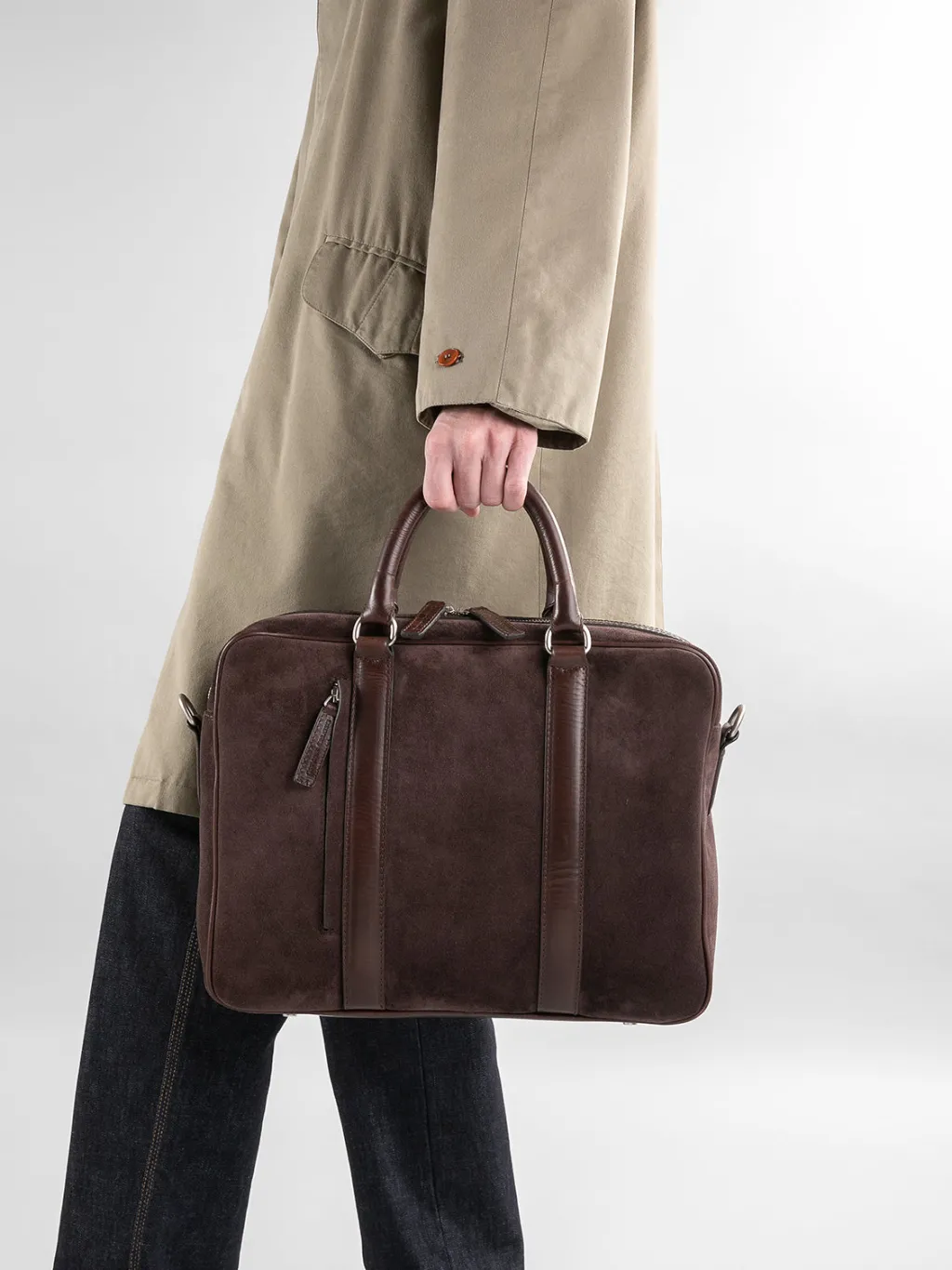 Officine Creative QUENTIN 010 - Black Leather Bag