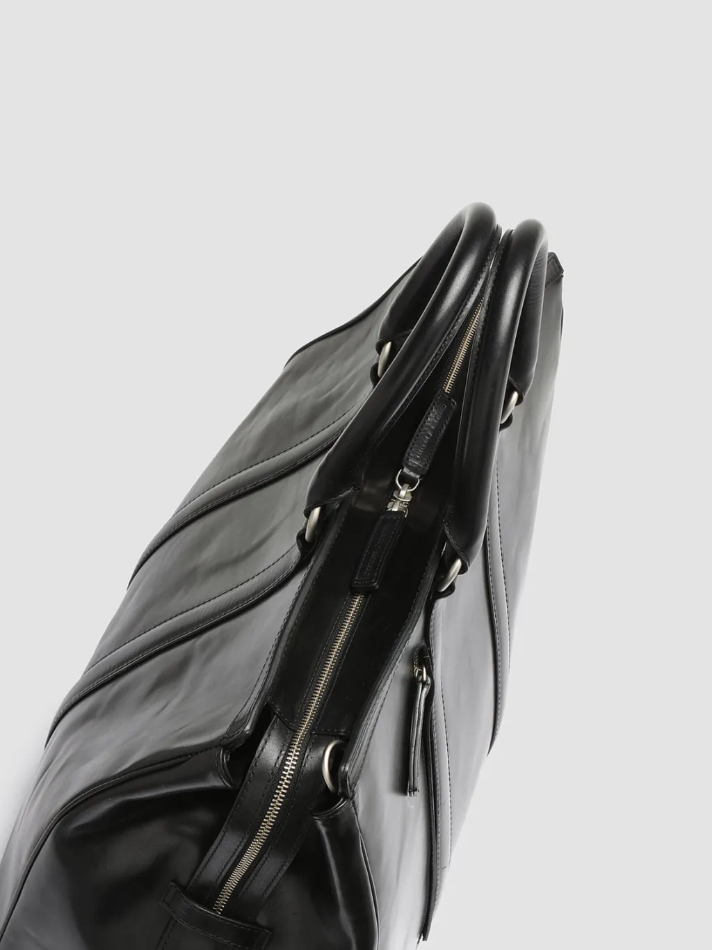 Officine Creative QUENTIN 009 - Black Leather Bag