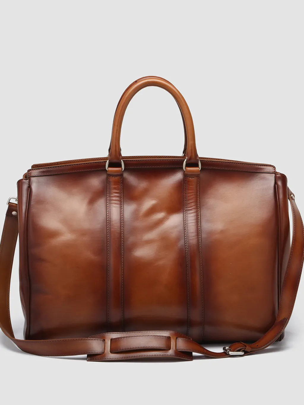 Officine Creative QUENTIN 009 - Brown Leather Bag