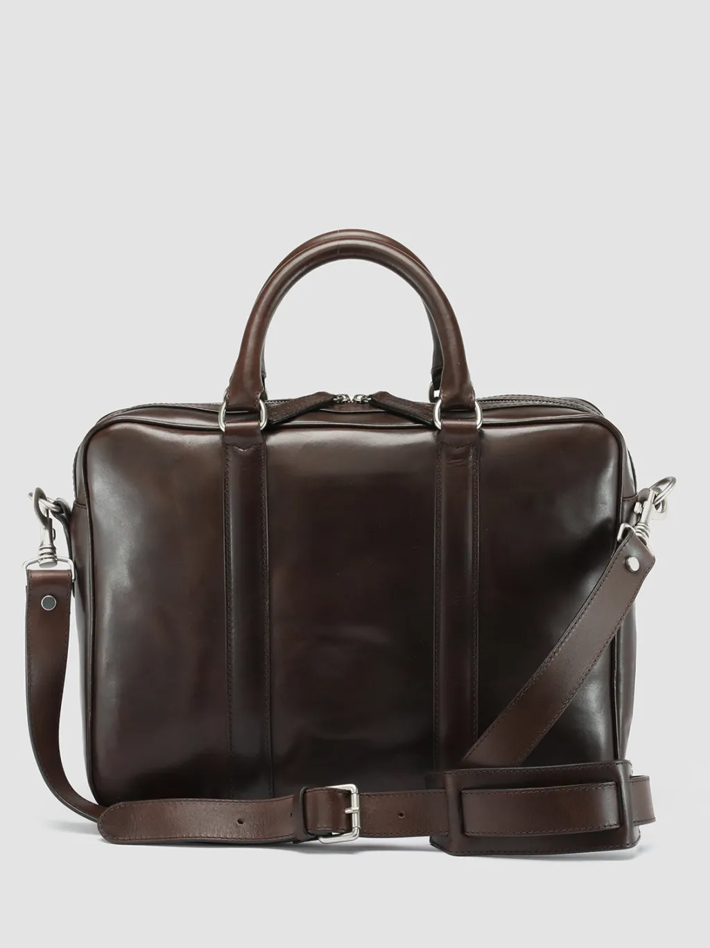 Officine Creative QUENTIN 010 - Brown Leather Bag