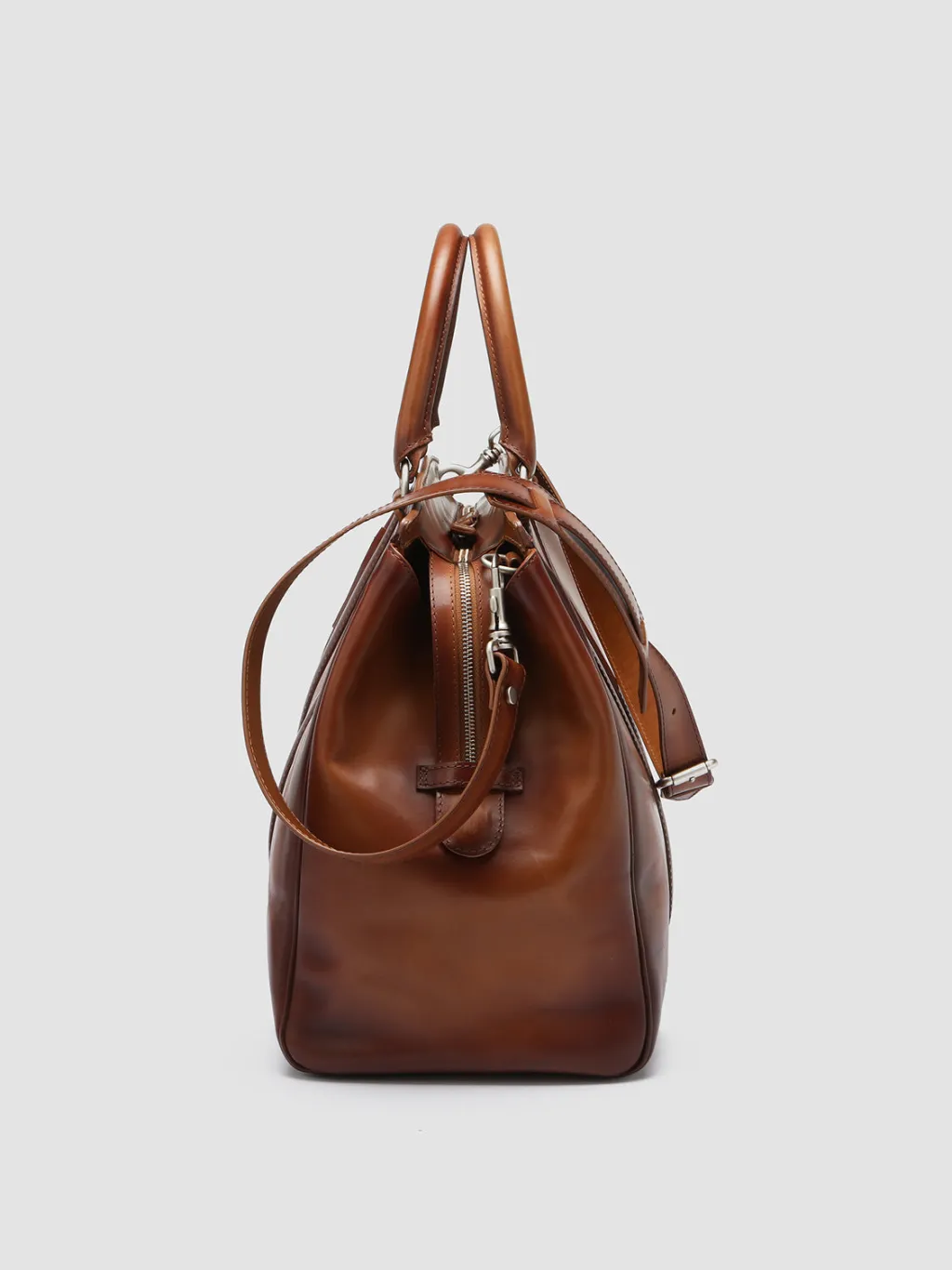 Officine Creative QUENTIN 009 - Brown Leather Bag