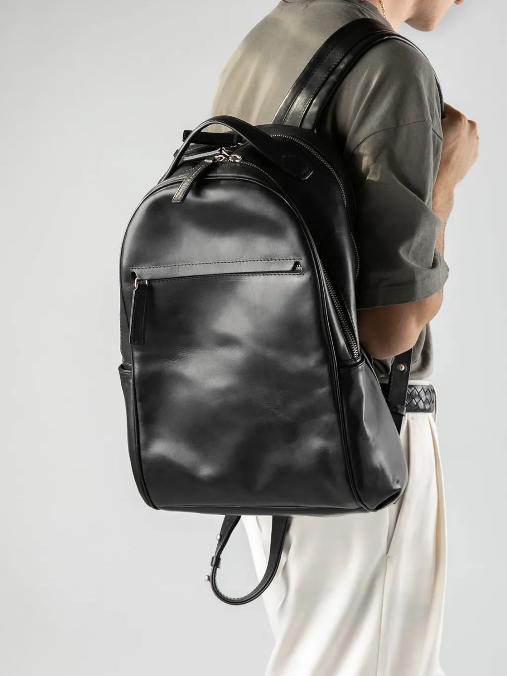 Women Officine Creative QUENTIN 012 - Brown Leather Backpack