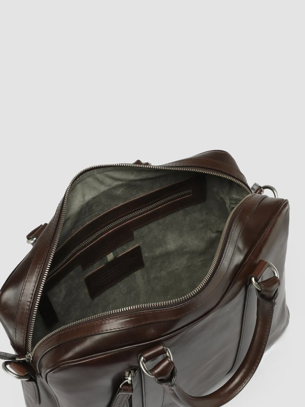 Officine Creative QUENTIN 010 - Brown Leather Bag