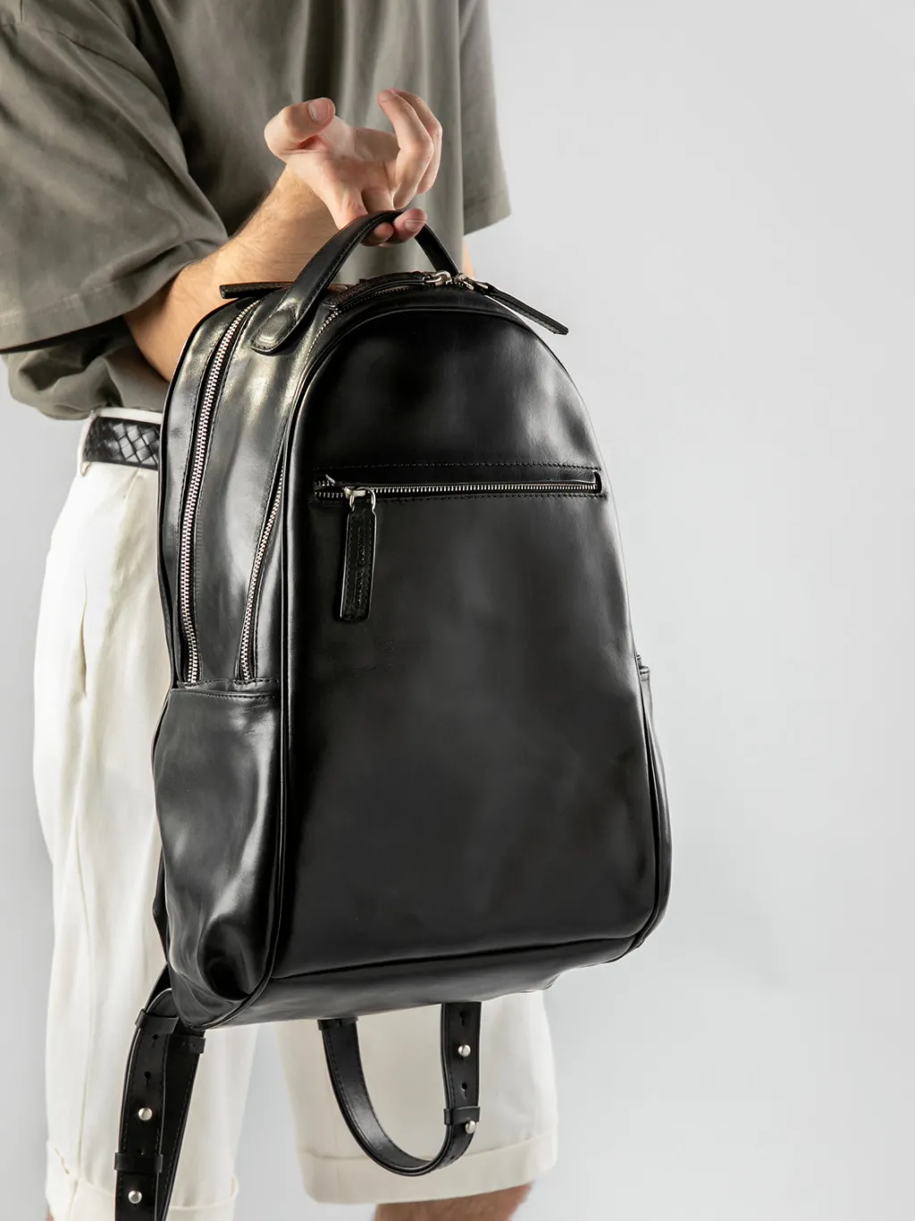 Women Officine Creative QUENTIN 012 - Brown Leather Backpack