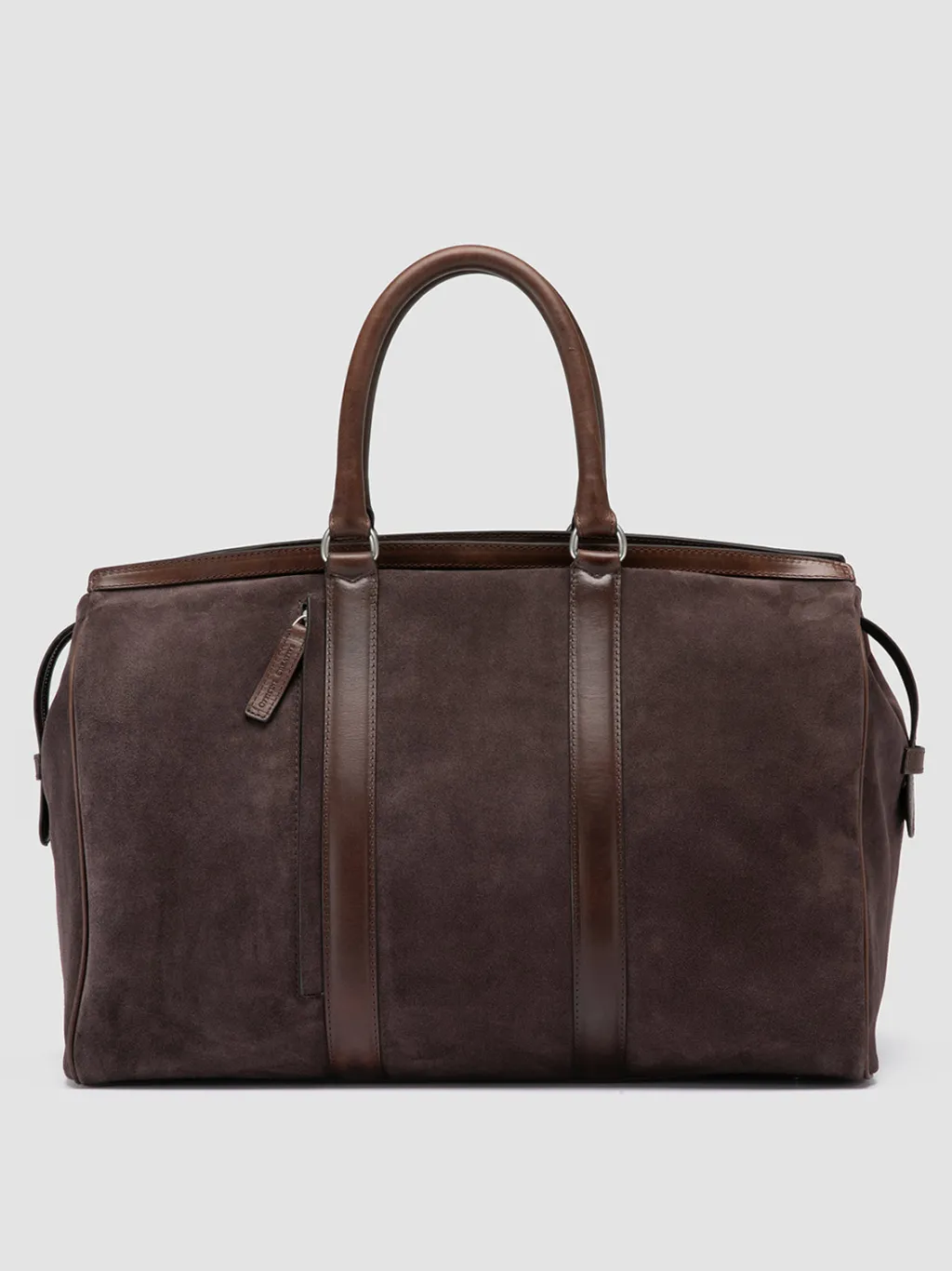 Officine Creative QUENTIN 009 - Brown Suede And Leather Bag