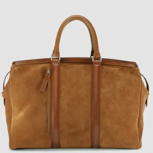 Officine Creative QUENTIN 009 - Brown Suede And Leather Bag