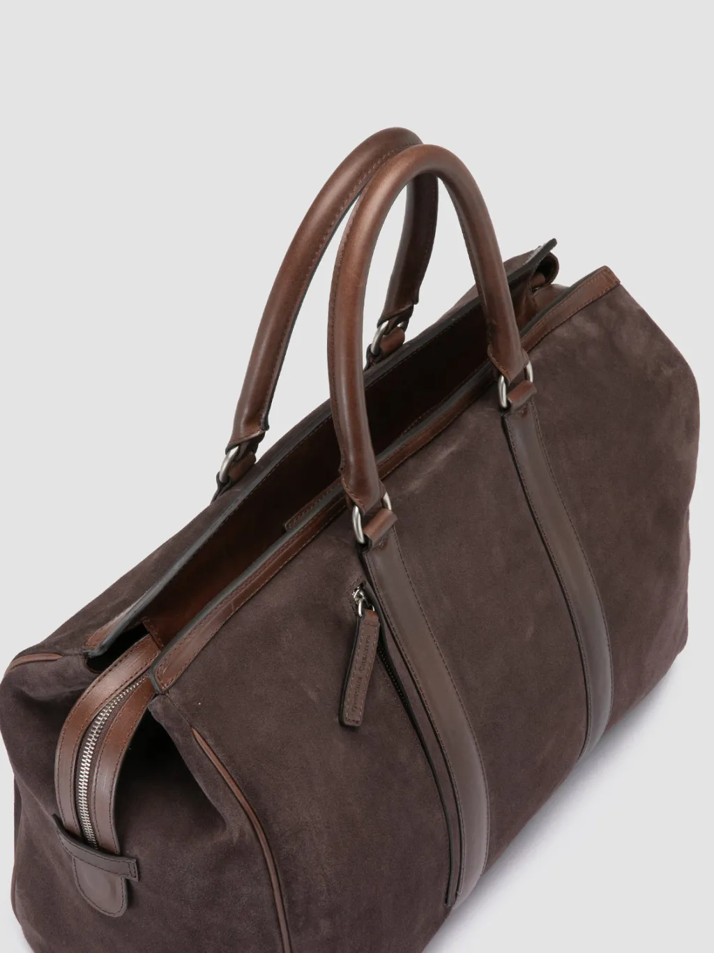 Officine Creative QUENTIN 009 - Brown Suede And Leather Bag