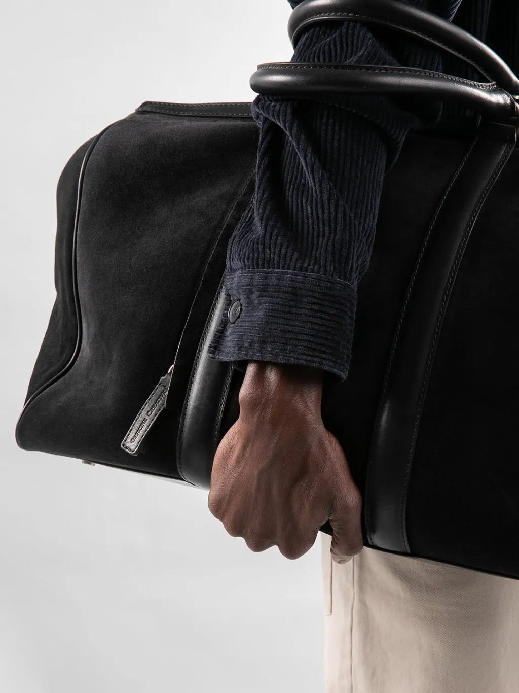 Officine Creative QUENTIN 009 - Brown Suede And Leather Bag