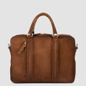 Officine Creative QUENTIN 010 - Brown Suede Bag