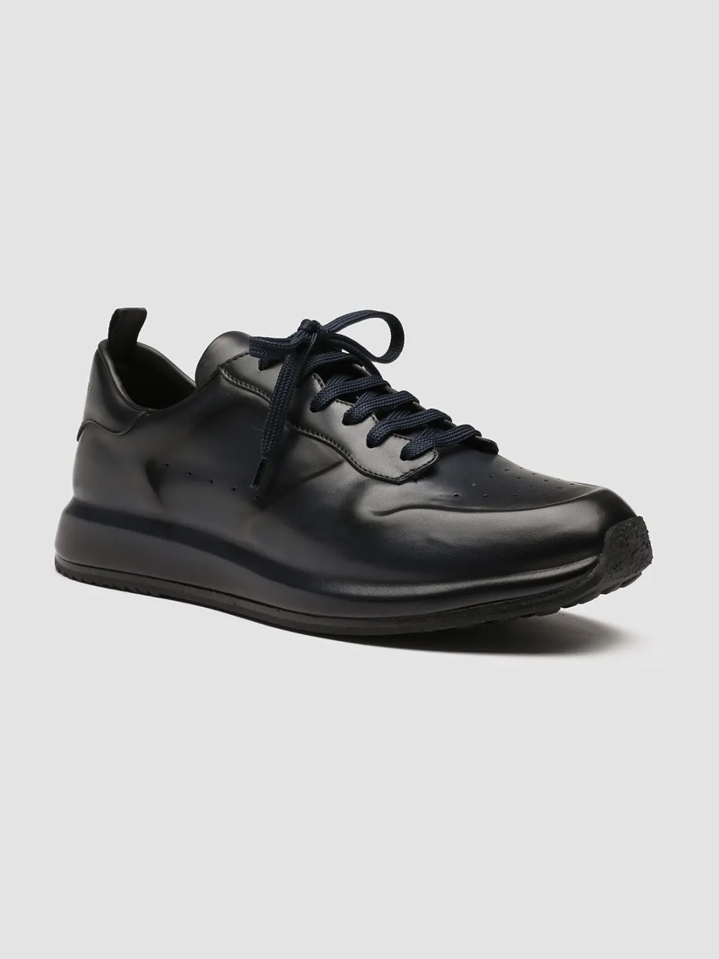 Officine Creative RACE LUX 003 - Blue Nappa Leather Sneakers