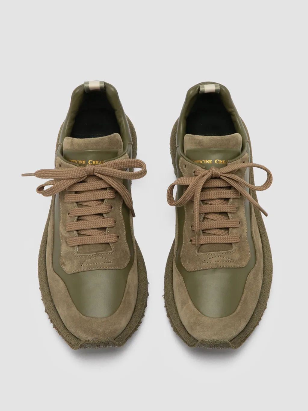 Women Officine Creative RACE RUBREX 101 - Leather And Suede Low Top Sneakers