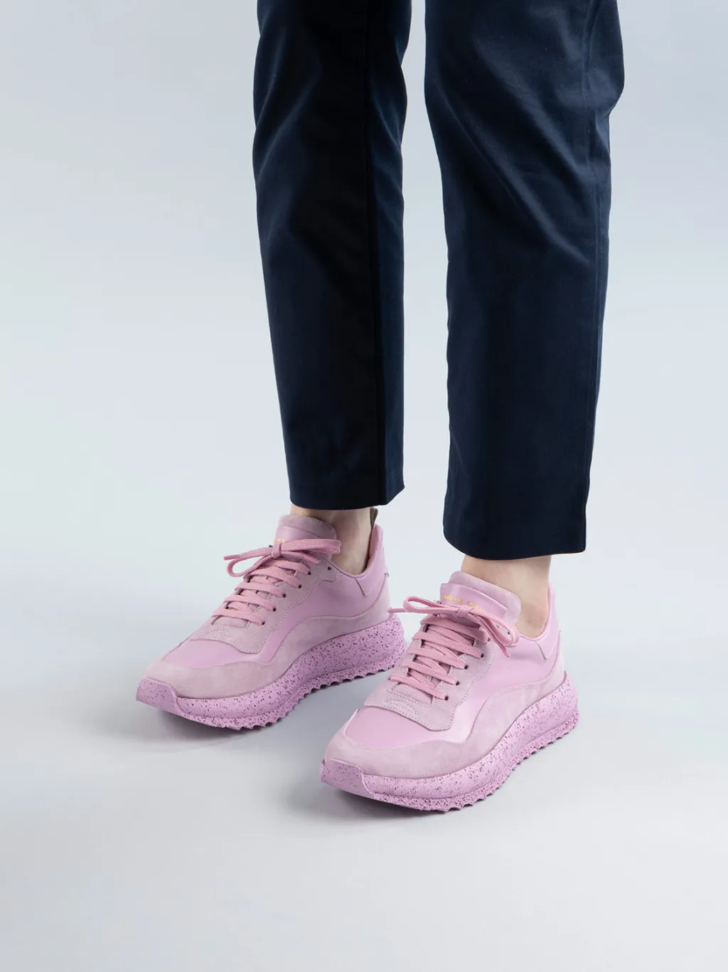 Women Officine Creative RACE RUBREX 101 - Leather And Suede Low Top Sneakers