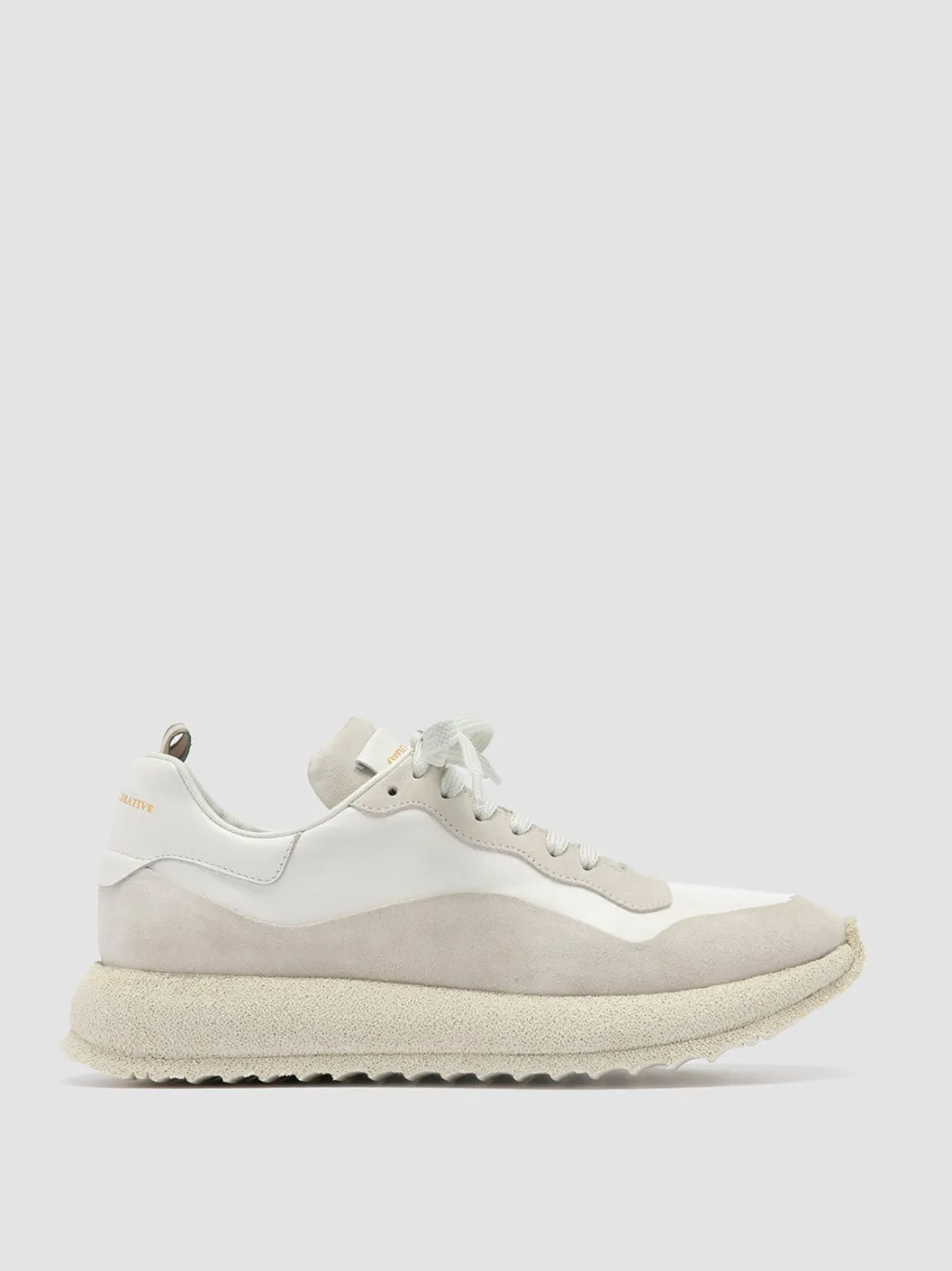 Women Officine Creative RACE RUBREX 101 - White Leather And Suede Low Top Sneakers