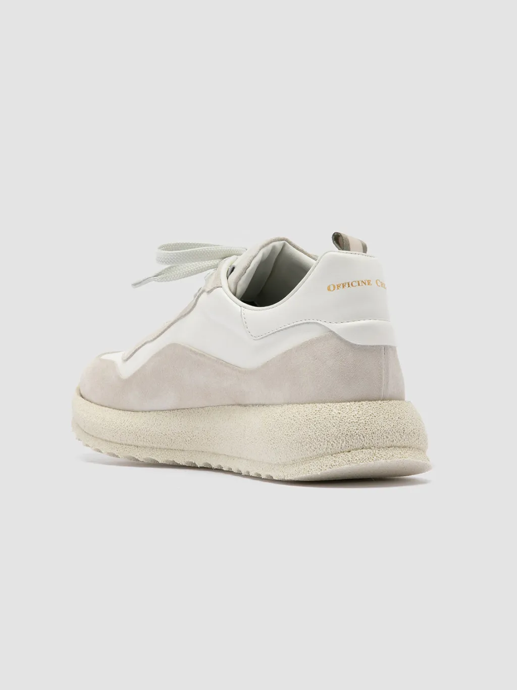 Women Officine Creative RACE RUBREX 101 - White Leather And Suede Low Top Sneakers