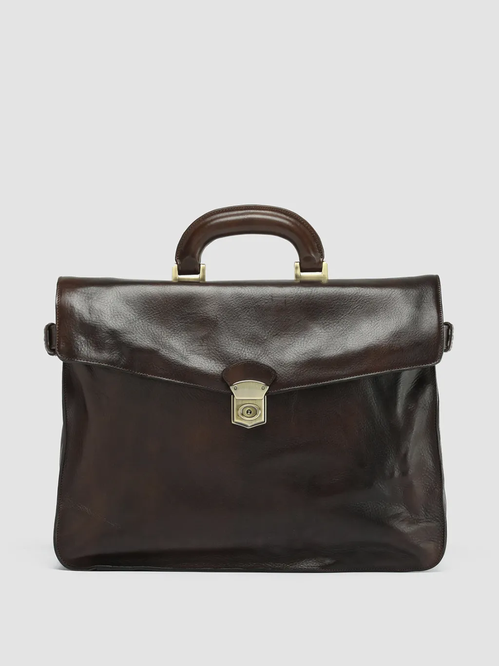 Officine Creative RARE 036 - Brown Leather Briefcase