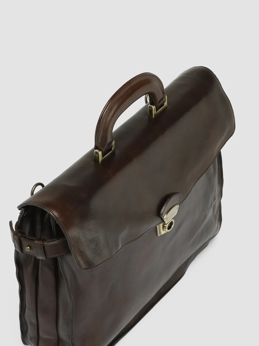 Officine Creative RARE 036 - Brown Leather Briefcase