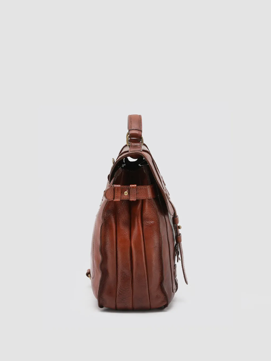 Officine Creative RARE 26 - Brown Leather BriefCase