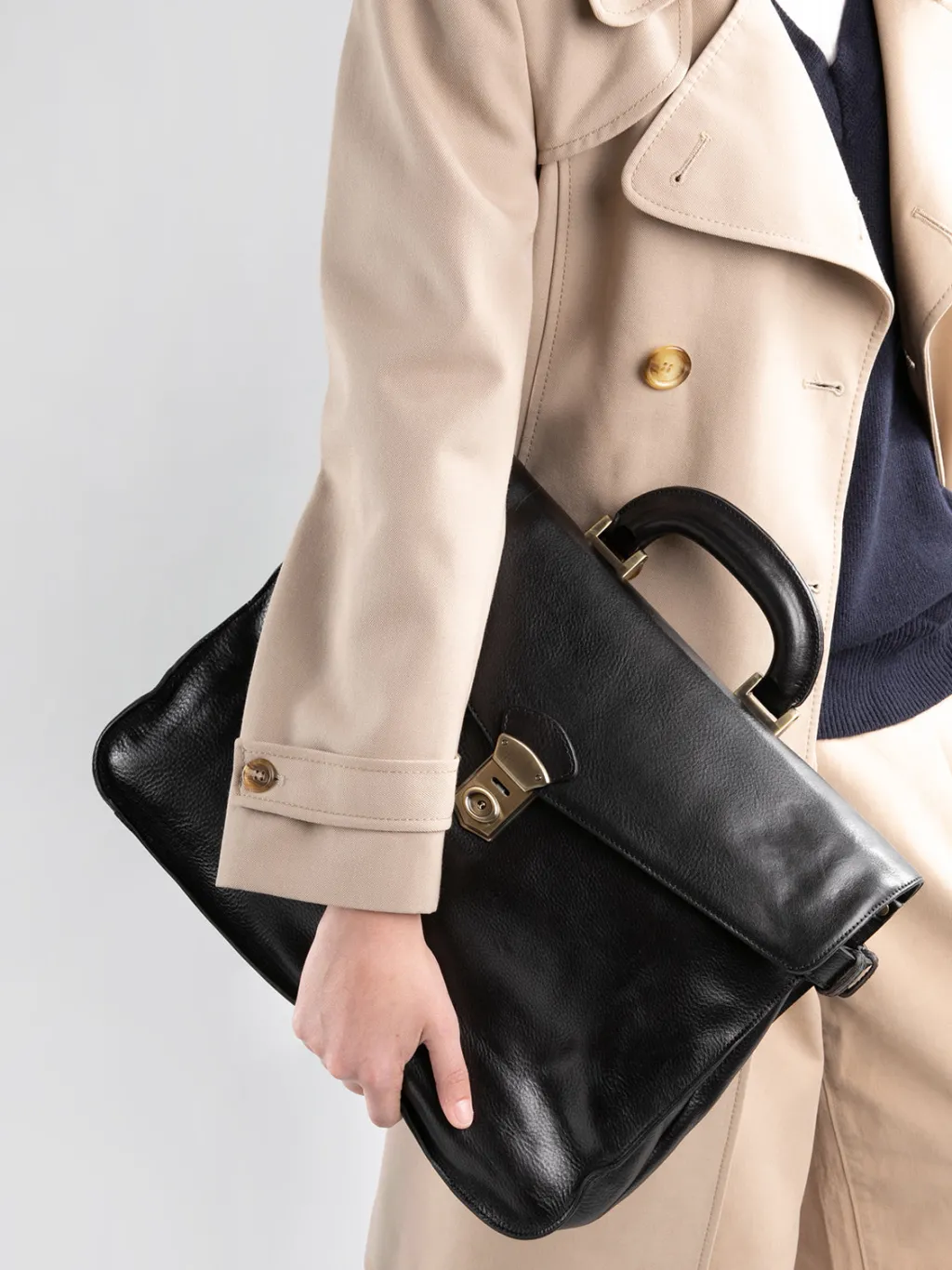 Officine Creative RARE 036 - Brown Leather Briefcase