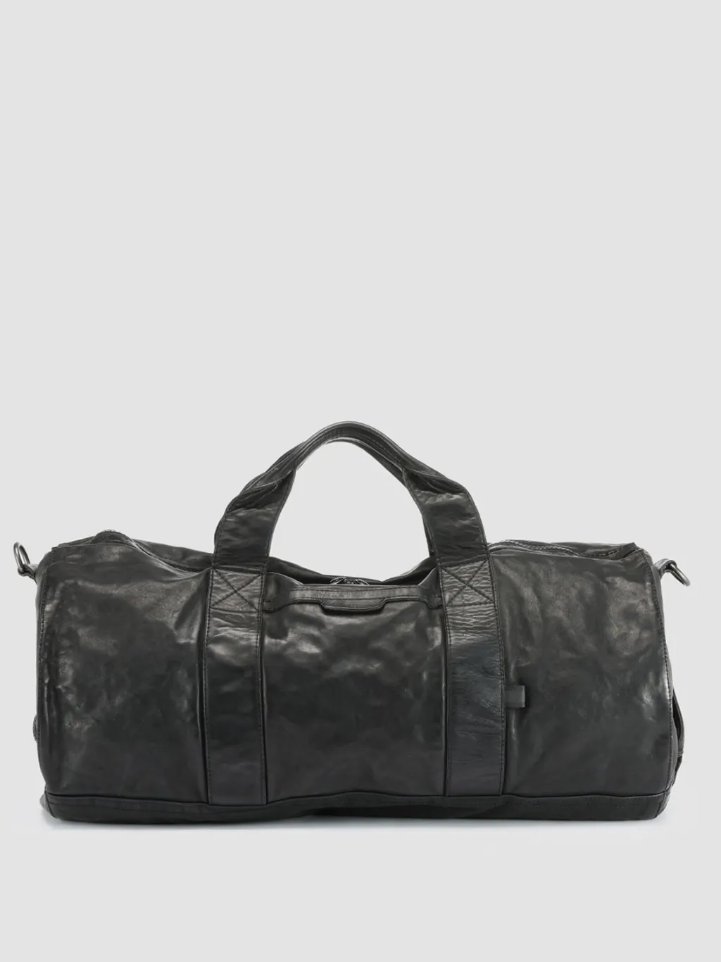 Officine Creative RECRUIT 007 - Black Leather Travel Bag