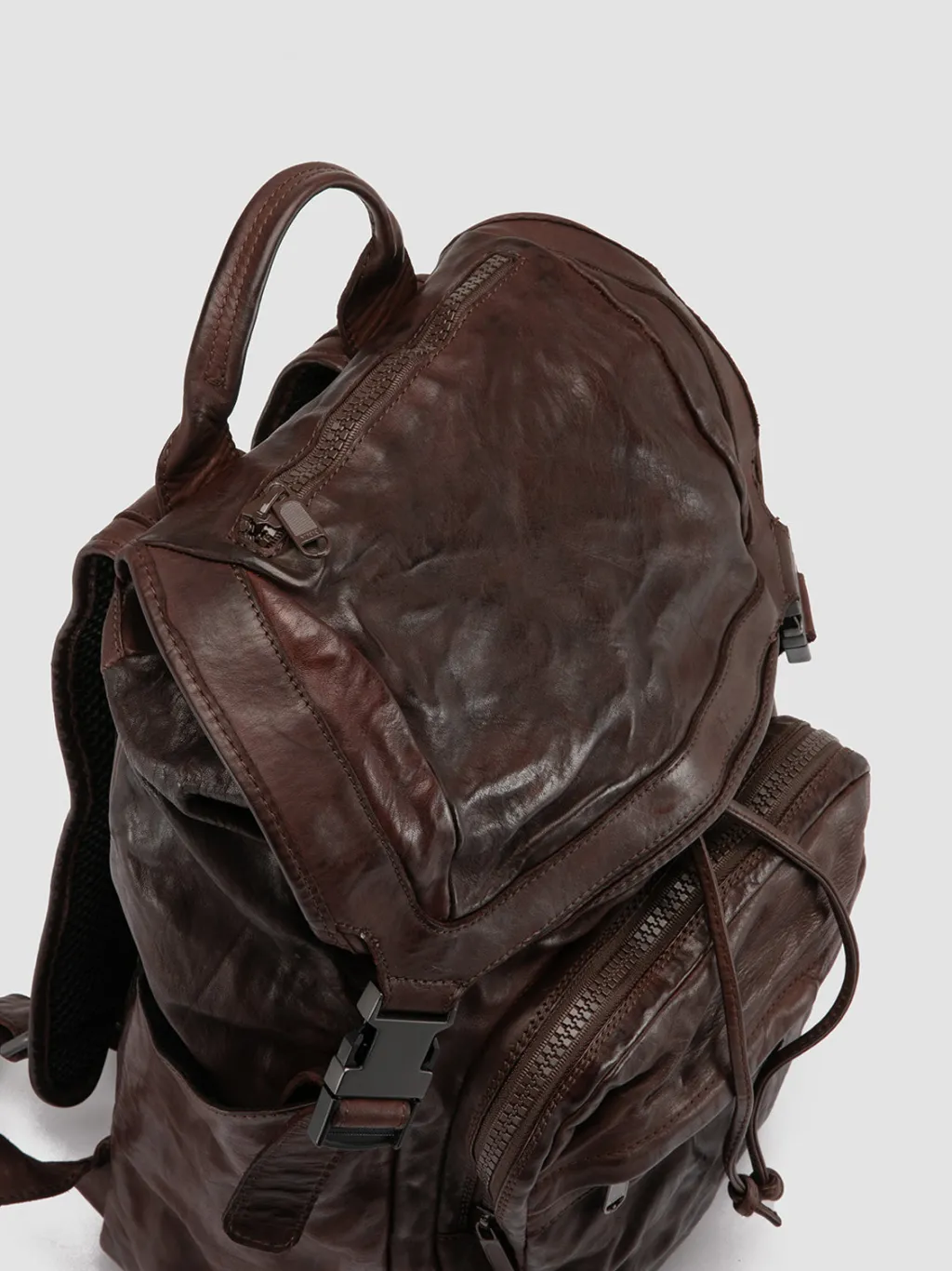 Women Officine Creative RECRUIT 006 - Brown Leather Backpack