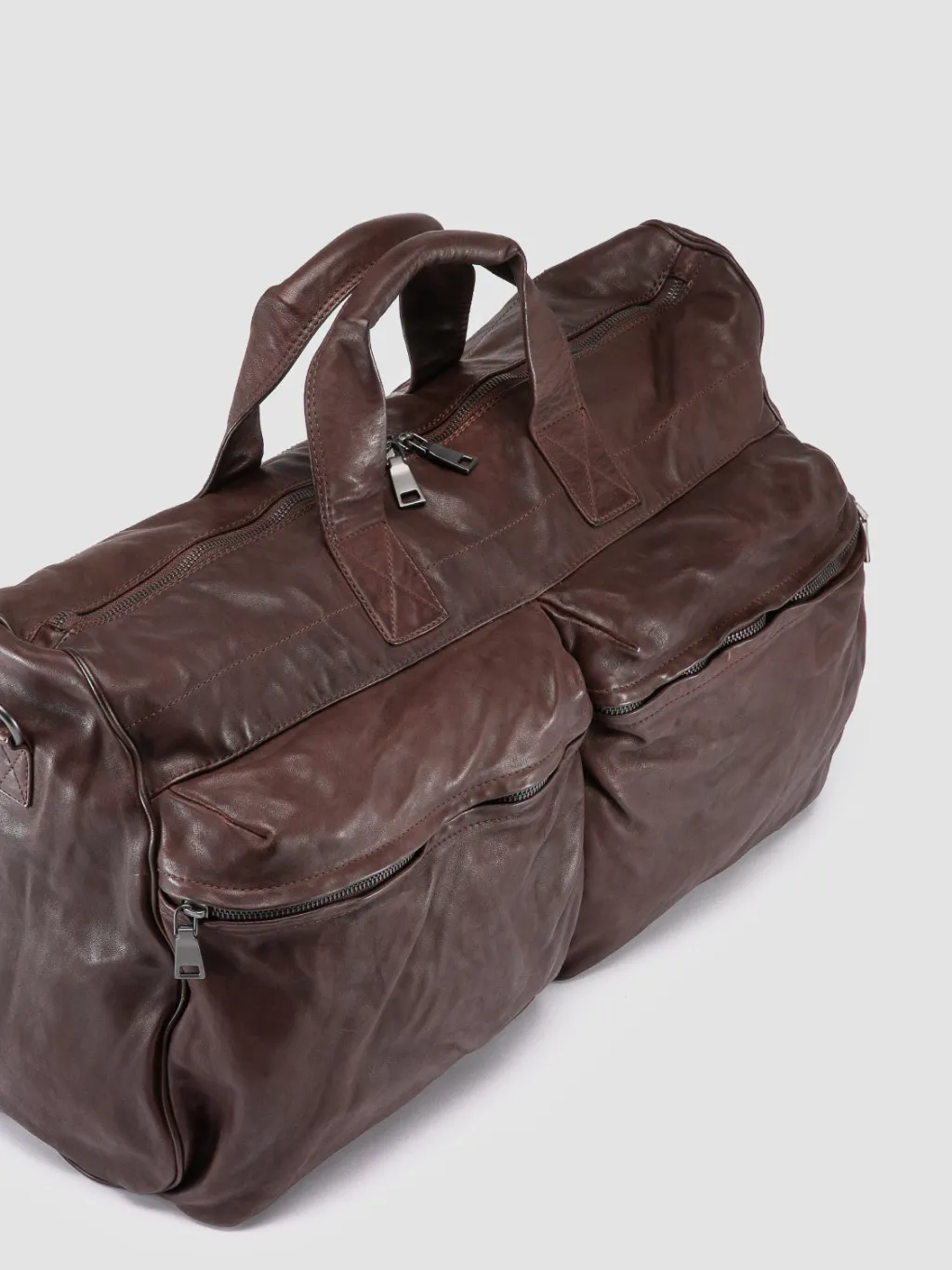 Officine Creative RECRUIT 013 - Leather Weekend Bag
