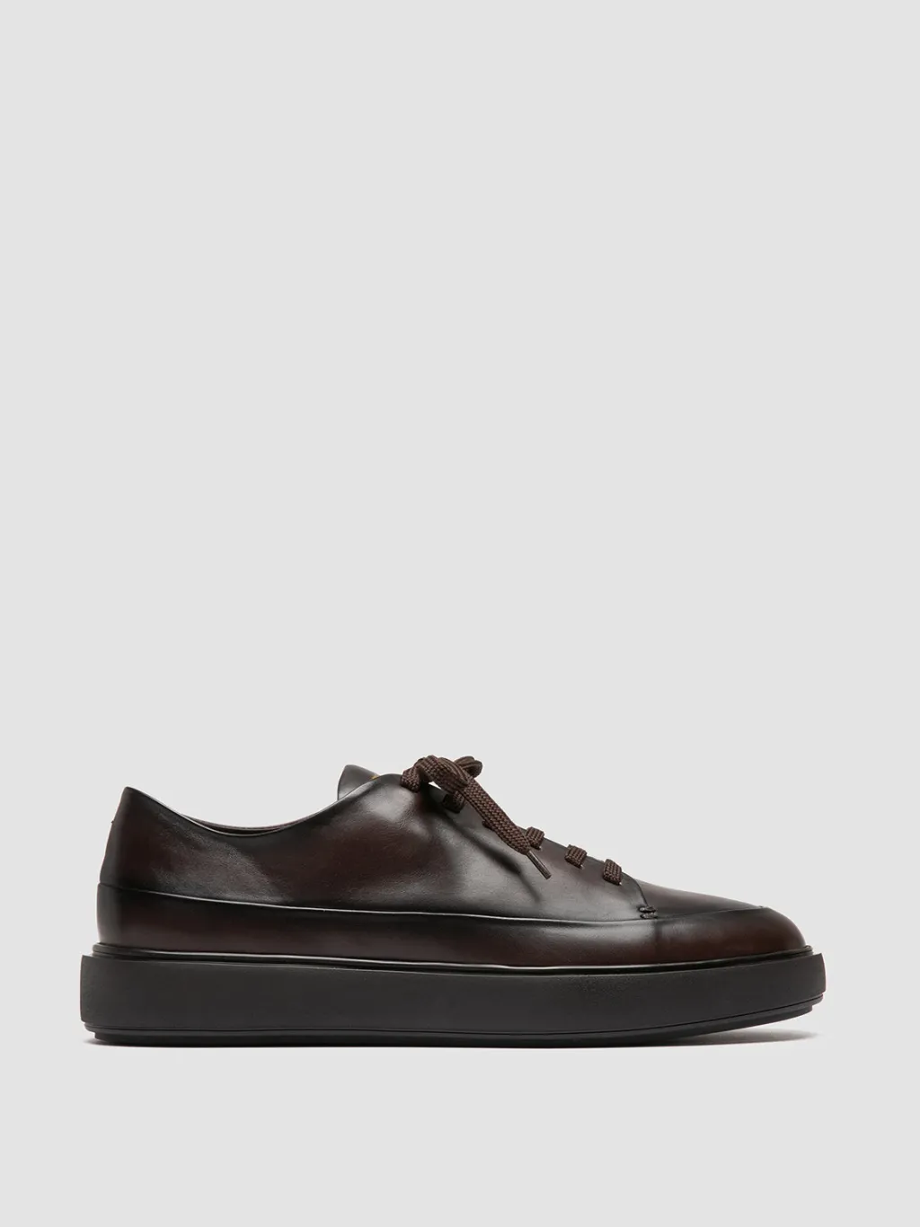 Officine Creative RELEASE 001 - Brown Leather Low Top Sneakers