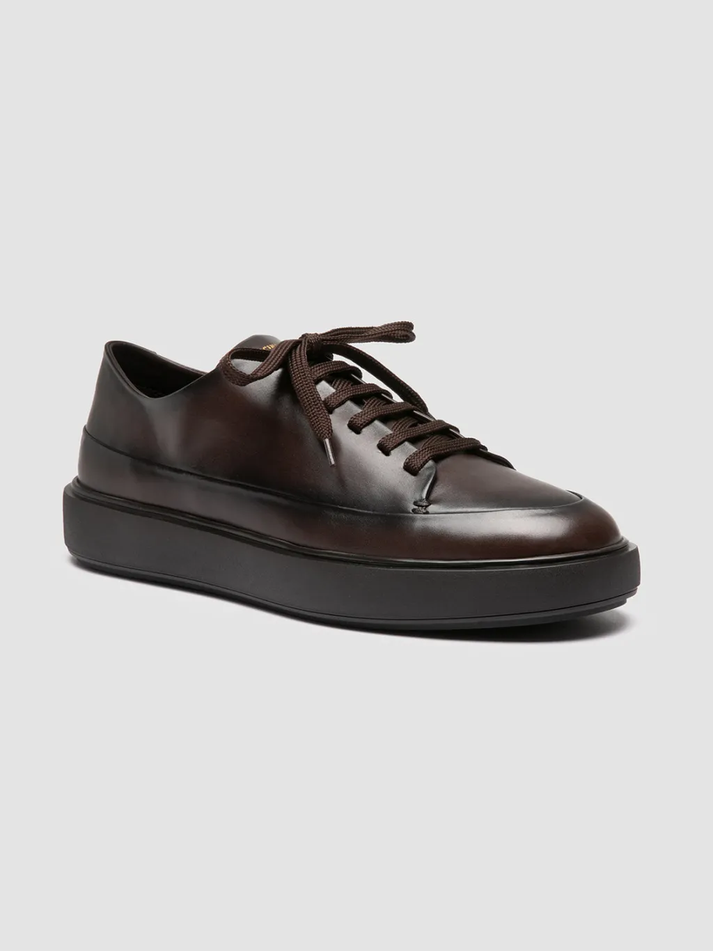 Officine Creative RELEASE 001 - Brown Leather Low Top Sneakers