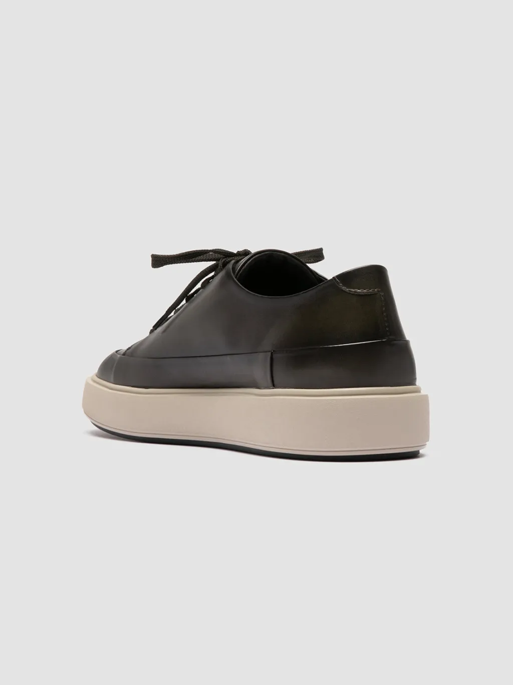 Officine Creative RELEASE 001 - Green Leather Low Top Sneakers